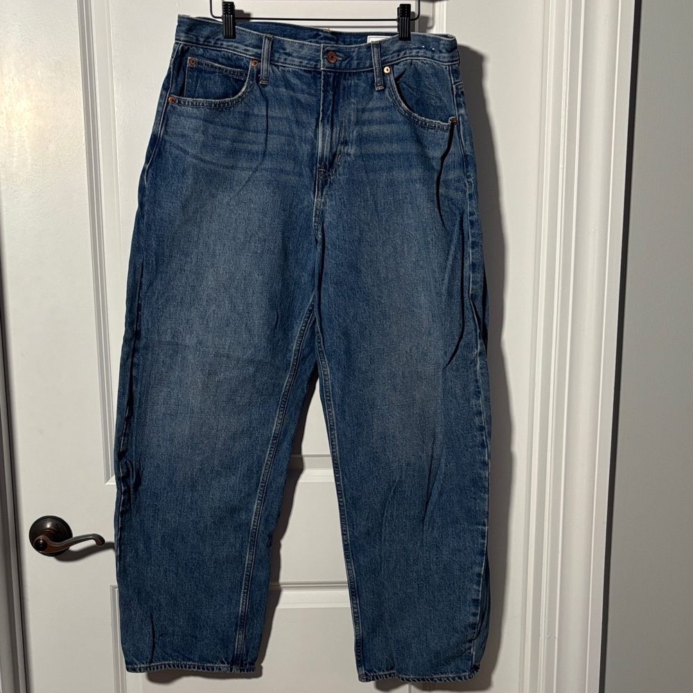 GAP Women’s Barrel Denim Jeans - Deep Blue